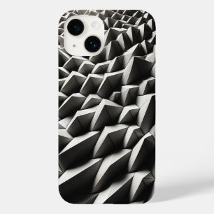 Modern White 3D Geometric Phone Case - Minimalist 
