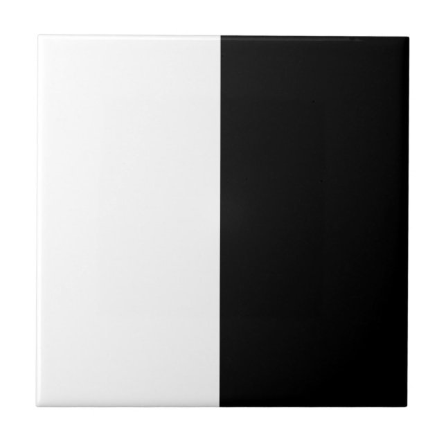 Modern White and Black Ceramic Tiles (Front)