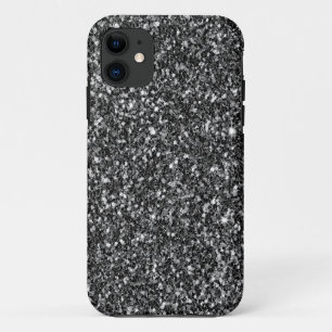 Modern White And Black Glitter Case-Mate iPhone Case