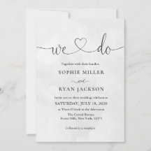 Modern white and black Photo Wedding