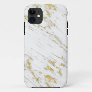 Modern White And Gold Marble Stone Case-Mate iPhone Case