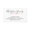 Modern white and peach hair stylist script chic