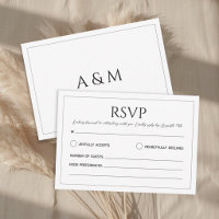 Modern white black minimalist wedding