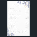 Modern White Blue Leafy Flyer<br><div class="desc">Modern leafy flyer in white,  blue. Edit your product in minutes by adding your data. You can change the font/colour/position by "further personalisation".</div>