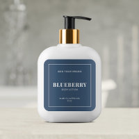 Modern White Border Editable Colour Product Label
