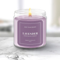 Modern White Border Editable Colour Product Label