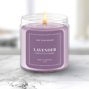 Modern White Border Editable Colour Product Label