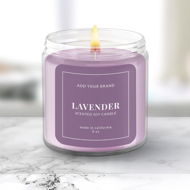 Modern White Border Editable Colour Product Label (Creator Uploaded)