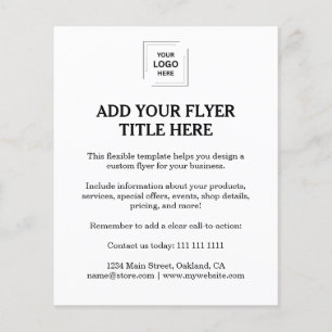Modern White Business Branding Flyer Design