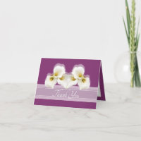 Modern White Calla Lilies Elegant Modern Thank You
