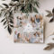 Modern White Christmas Tree Monogram Four Photo