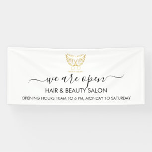 Modern White Elegant Beauty Salon 6' Banner