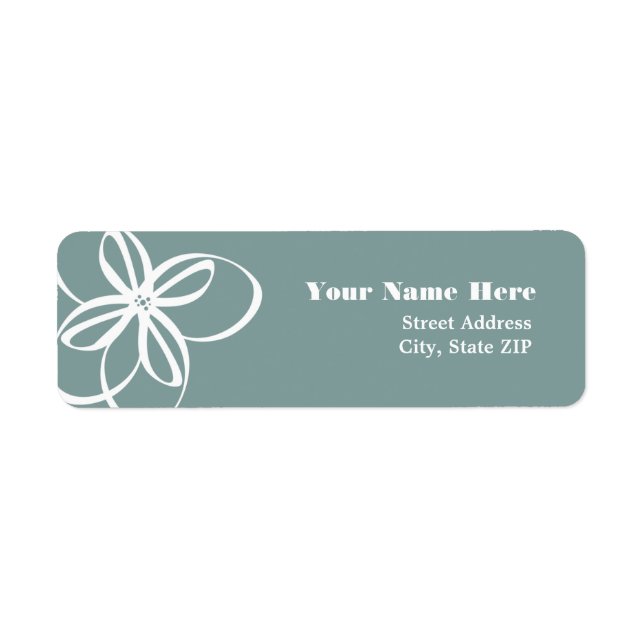 Modern White Flower (Front)