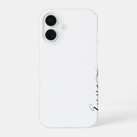 Modern White Girly Print Trendy