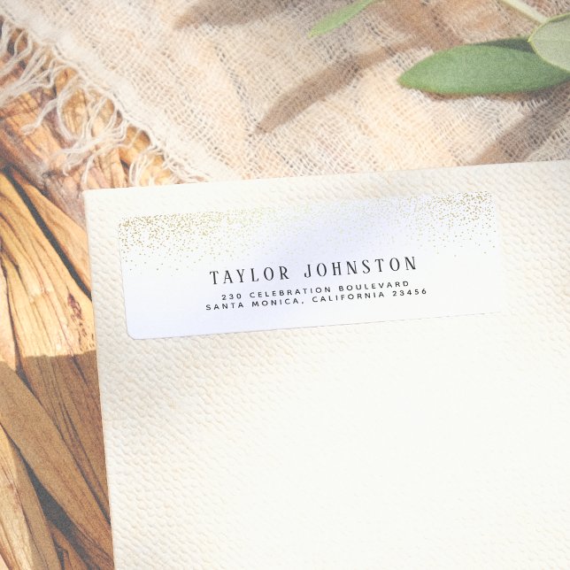 Modern White & Gold Glitter Confetti (Creator Uploaded)