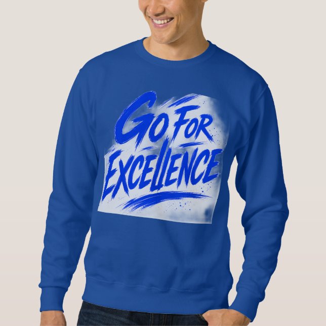 Modern White Graphic T-Shirt Sweatshirt (Front)