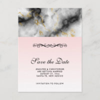 Modern White Grey Marble with Gold Ribbon