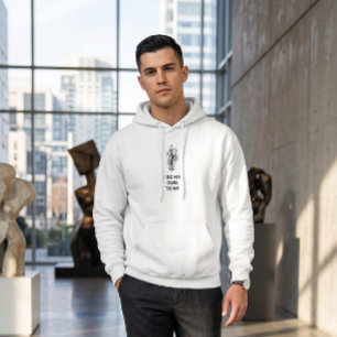 Modern White Hooded Sweatshirt with Minimalist