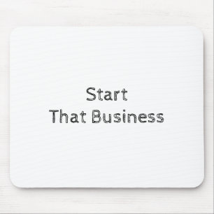 Modern White Inspirational Motivational Text Based Mouse Pad