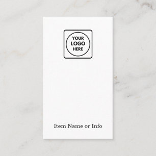 Modern White Logo Custom Jewellery Earring Business Card