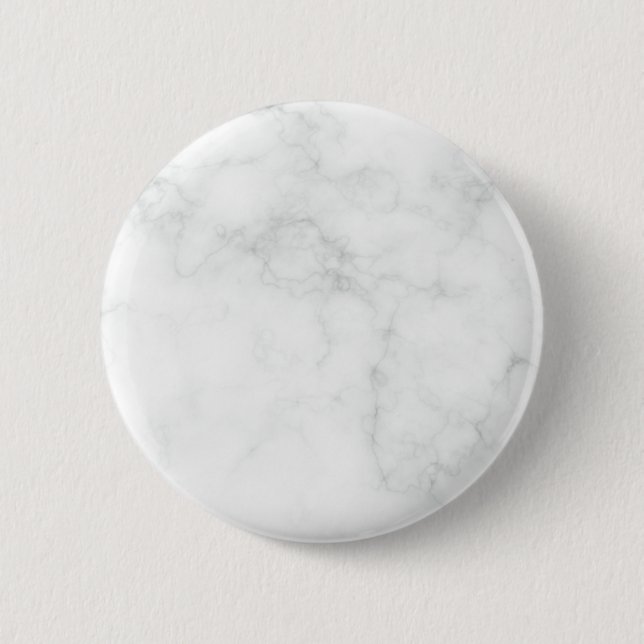 Modern White Marble 6 Cm Round Badge (Front)