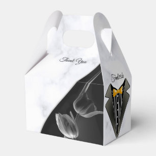 Modern White - Marble Black Abstract Gift Box