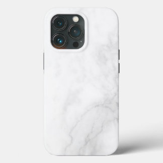 Modern White Marble iPhone 13 Pro Case