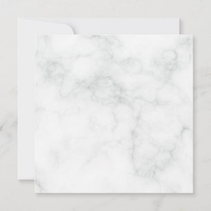 Modern White Marble Invitation