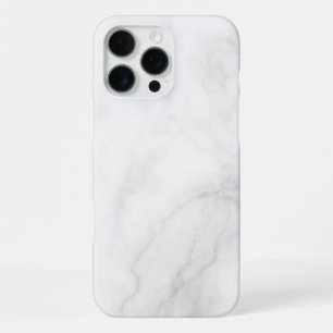 Modern White Marble iPhone 16 Pro Max Case
