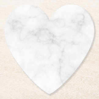 Modern White Marble Paper Coaster