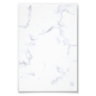 Modern White Marble Photo Print