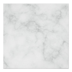 Modern White Marble Poster