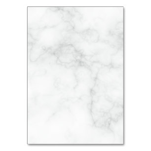 Modern White Marble Table Number
