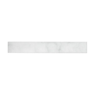Modern White Marble Wrap Around Label