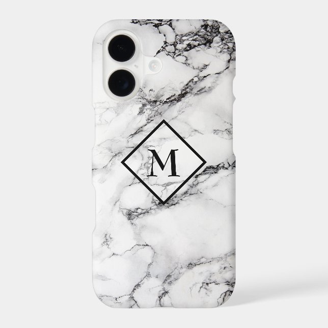 Modern White Marbled With Random Grain (Back)