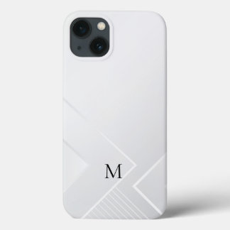 Modern White Pattern iPhone 13 Case