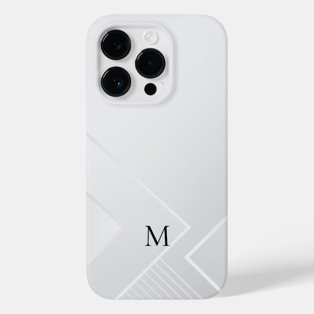 Modern White Pattern Case-Mate iPhone Case (Back)