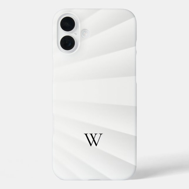 Modern White Pattern Case-Mate iPhone Case (Back)