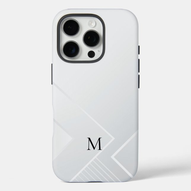 Modern White Pattern Case-Mate iPhone Case (Back)