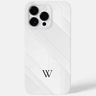 Modern White Pattern Case-Mate iPhone 14 Pro Max Case