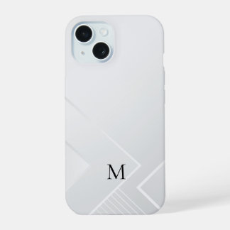 Modern White Pattern iPhone 15 Case