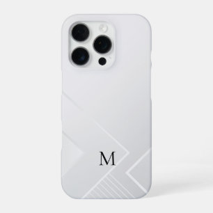 Modern White Pattern iPhone 16 Pro Case