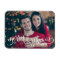 Modern White Script Merry Christmas Photo