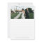 Modern White Script Wedding Photo Thank You