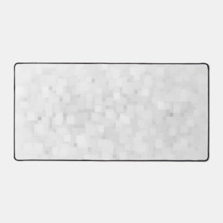 Modern White Square Pattern Desk Mat