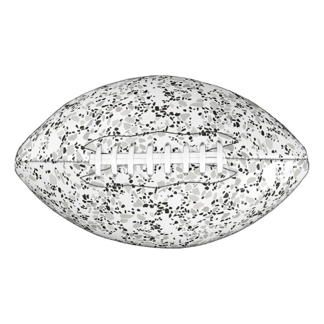 Modern White Terrazzo Football (Front)
