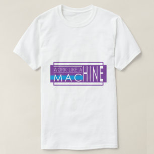 Modern White Text Typography Design T-Shirt