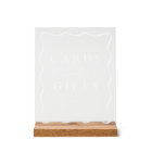 Modern White Wavy Frame Wedding Cards and Gifts