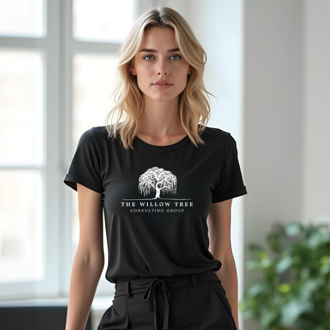 Modern White Willow Tree Logo Tri-Blend Shirt (Modern White Willow Tree Logo Tri-Blend Shirt)