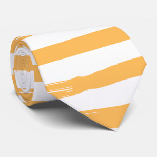 Modern white yellow water colour pattern for him tie